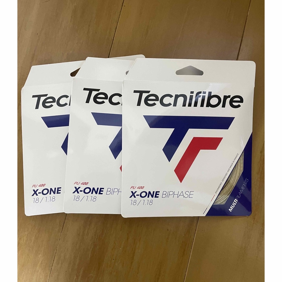 Tecnifibre(テクニファイバー)のテクニファイバー X-ONE 1.18 3張りセット スポーツ/アウトドアのテニス(その他)の商品写真