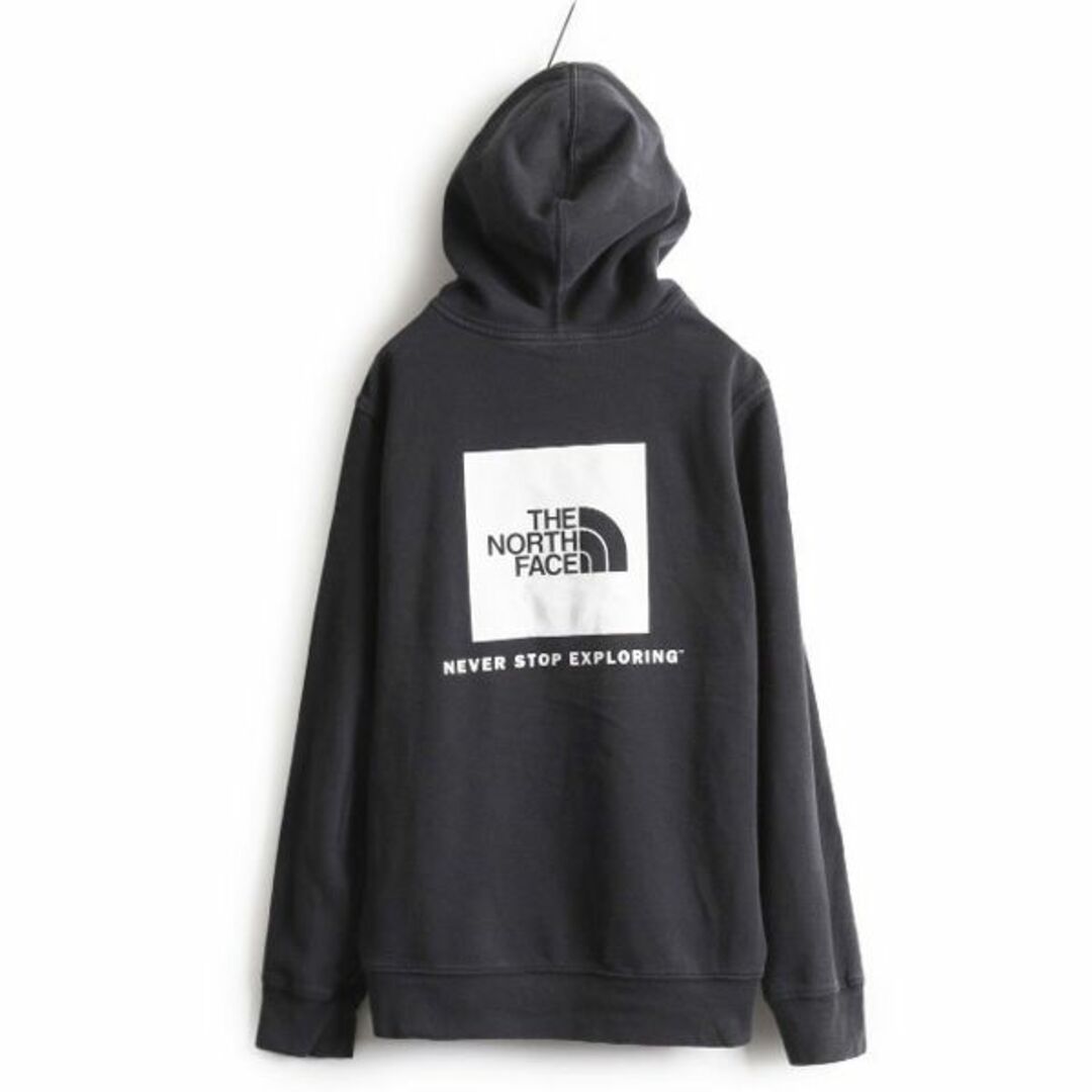 THE NORTH FACE(ザノースフェイス)のUS企画 ノースフェイス 両面 プリント スウェット フード パーカー L 黒 メンズのトップス(パーカー)の商品写真