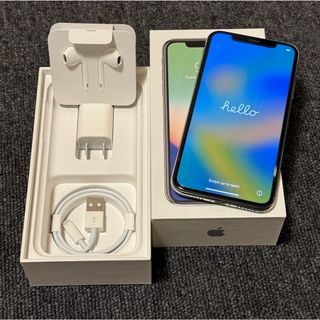 アイフォーン(iPhone)のiPhone X(5.8インチ)256GB (色：シルバー)simフリー(スマートフォン本体)