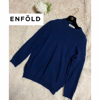 ENFOLD - ENFOLD / エンフォルド | バイカラー クルーネックニット