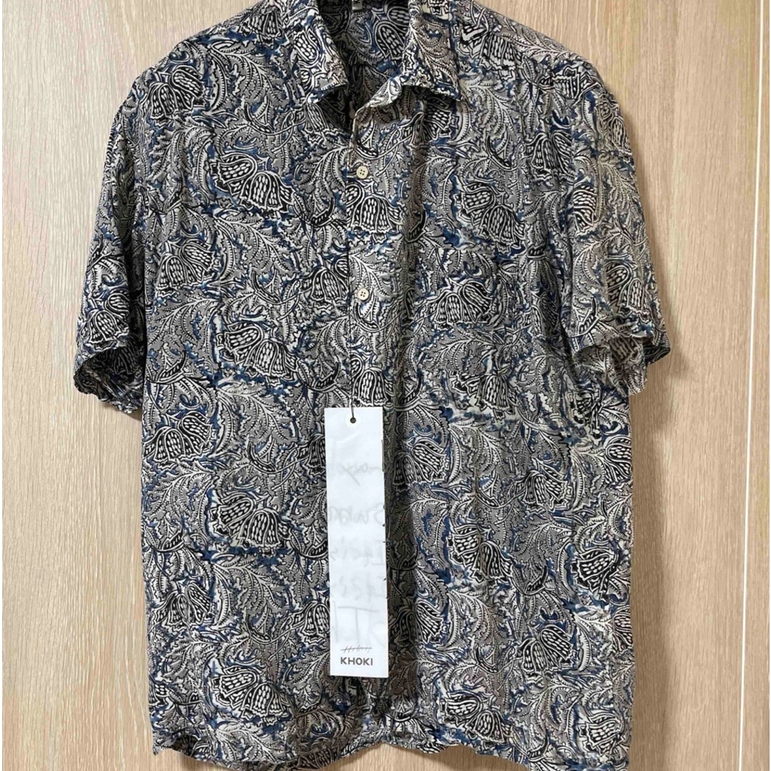 KHOKI コッキ 23SS Kalamkari shirt BLUE