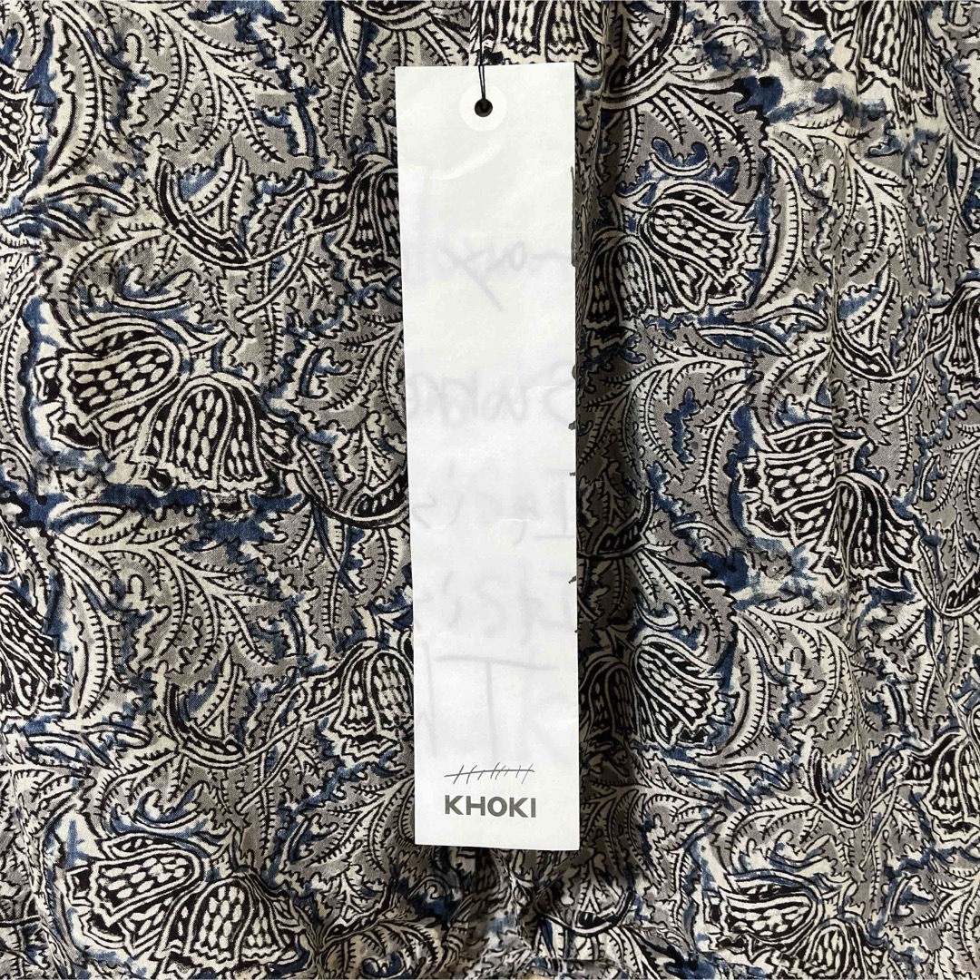 KHOKI コッキ 23SS Kalamkari shirt BLUE