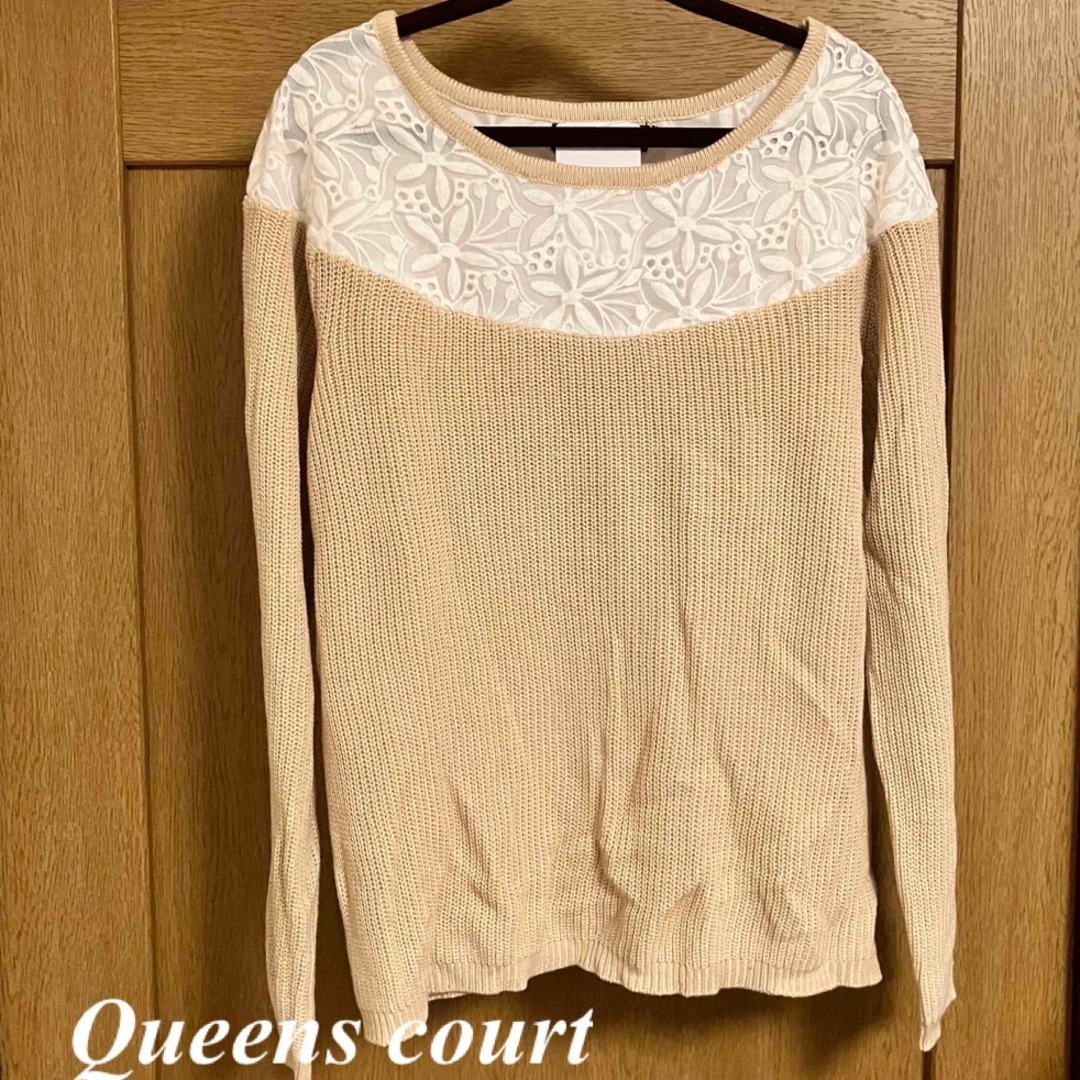 QUEENS COURT(クイーンズコート)の大きいサイズ　未使用　タグ付き　クイーンズコート　ニット レディースのトップス(ニット/セーター)の商品写真