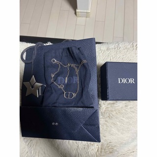 クリスチャンディオール(Christian Dior)の箱、袋付　CD ICON ネックレス シルバー(ネックレス)