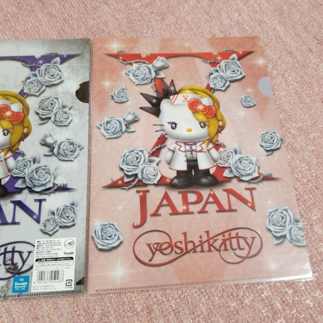 ハローキティ(ハローキティ)のX JAPAN yoshikitty クリアファイルセット　ナース柄 エンタメ/ホビーのタレントグッズ(ミュージシャン)の商品写真