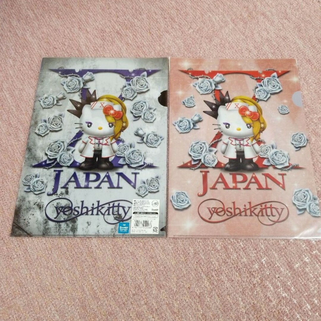 ハローキティ(ハローキティ)のX JAPAN yoshikitty クリアファイルセット　ナース柄 エンタメ/ホビーのタレントグッズ(ミュージシャン)の商品写真