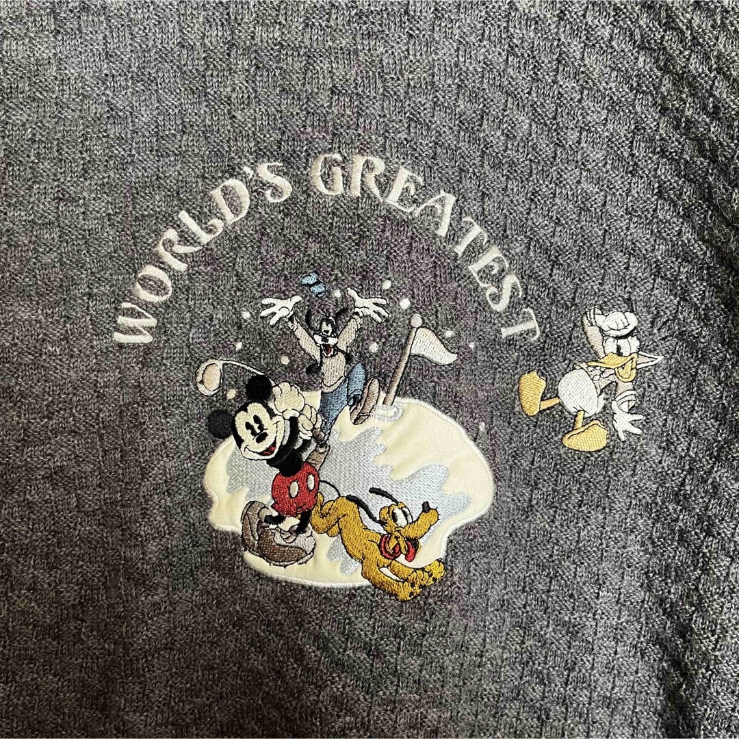 Disney sports (ディズニー・スポーツ) 刺繍 ニット セーター