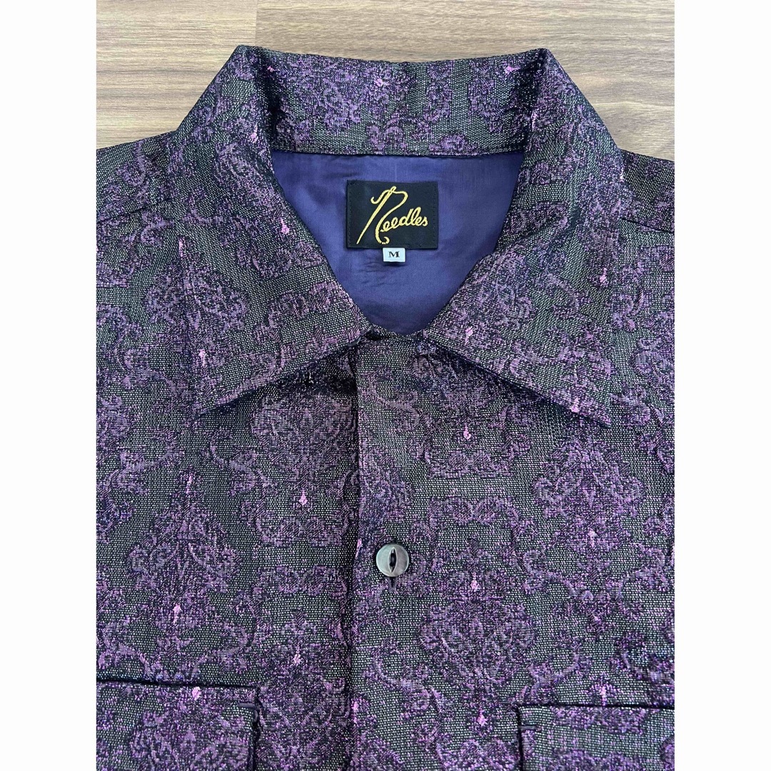 Needles Classic Shirt Poly Lame Damask-