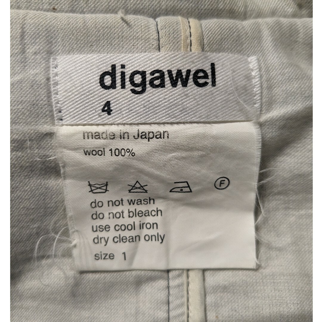 DIGAWEL(ディガウェル)のDIGAWEL ディガウェル WOOL100% ダッフルコート メンズのジャケット/アウター(ダッフルコート)の商品写真