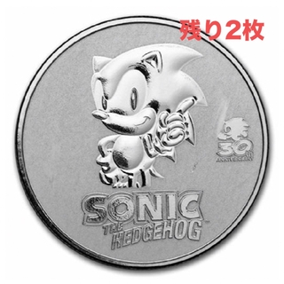 セガ(SEGA)のソニック銀貨　Sonic the Hedgehog 30周年記念(キャラクターグッズ)