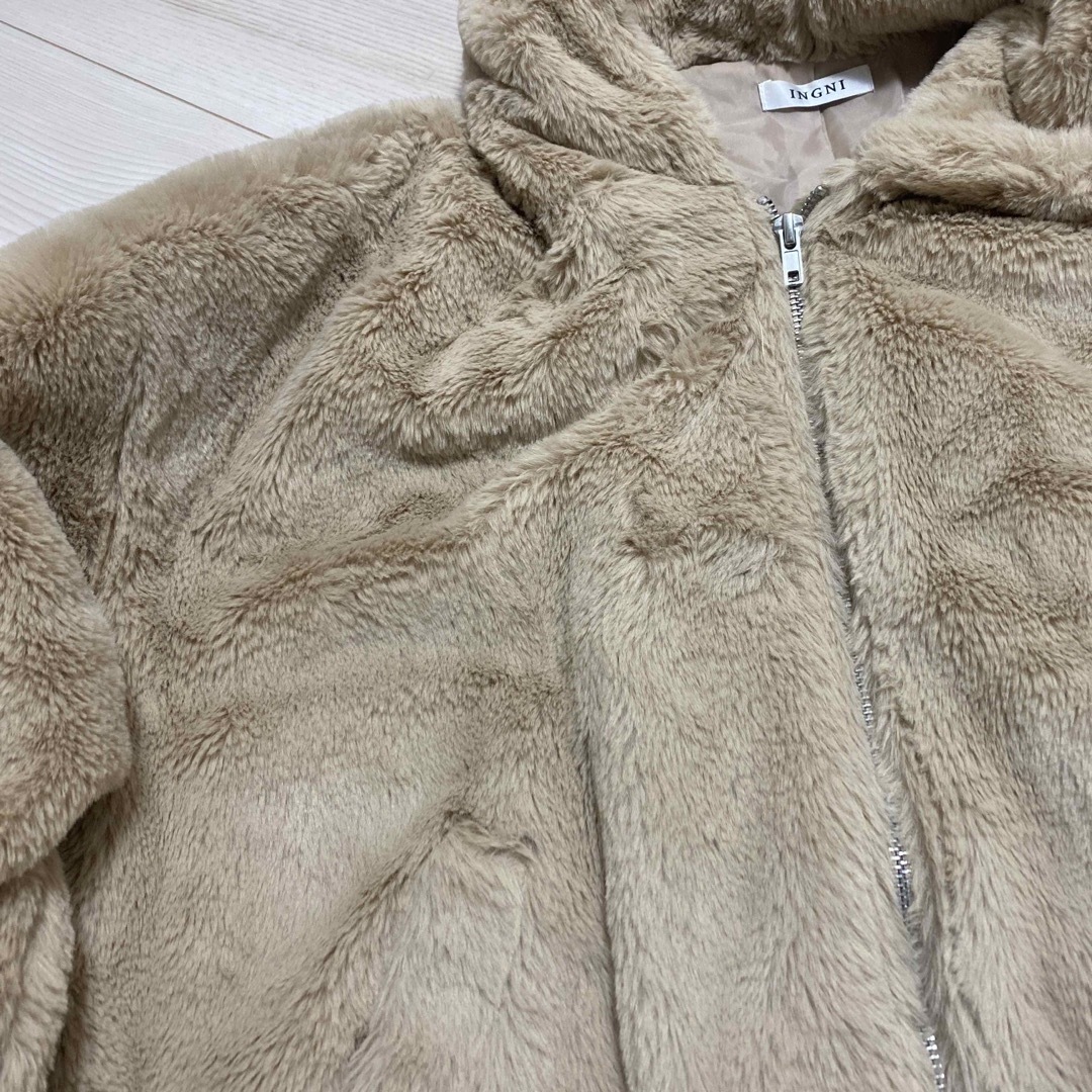 INGNI ふわふわあったかジャンバー　アウター　M レディースのジャケット/アウター(ブルゾン)の商品写真