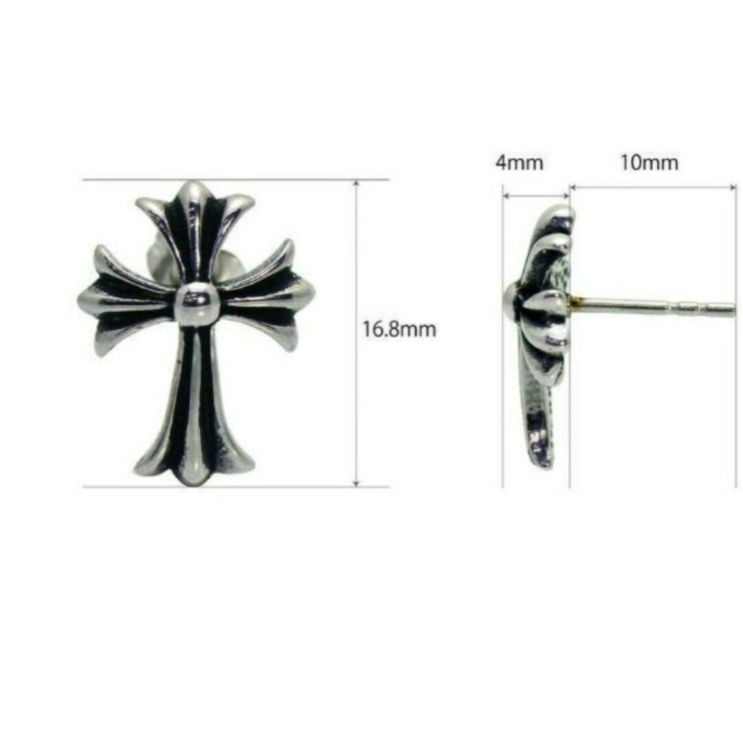 十字架 クロス ピアス 新品送料無料 メンズのアクセサリー(ピアス(両耳用))の商品写真