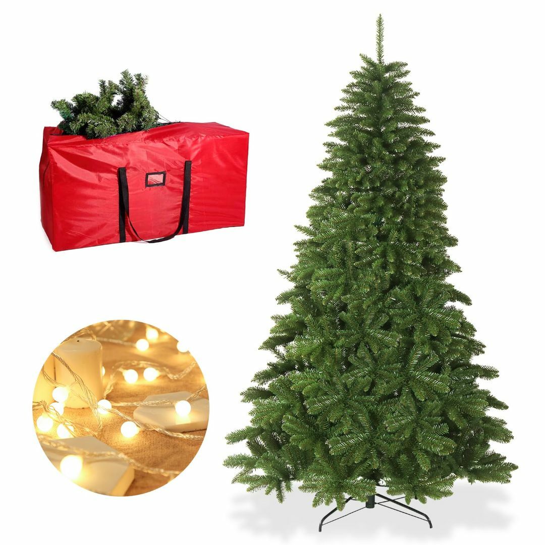 HOTOOLME クリスマスツリー 210cm 北欧 クリスマス 電飾付き クリ