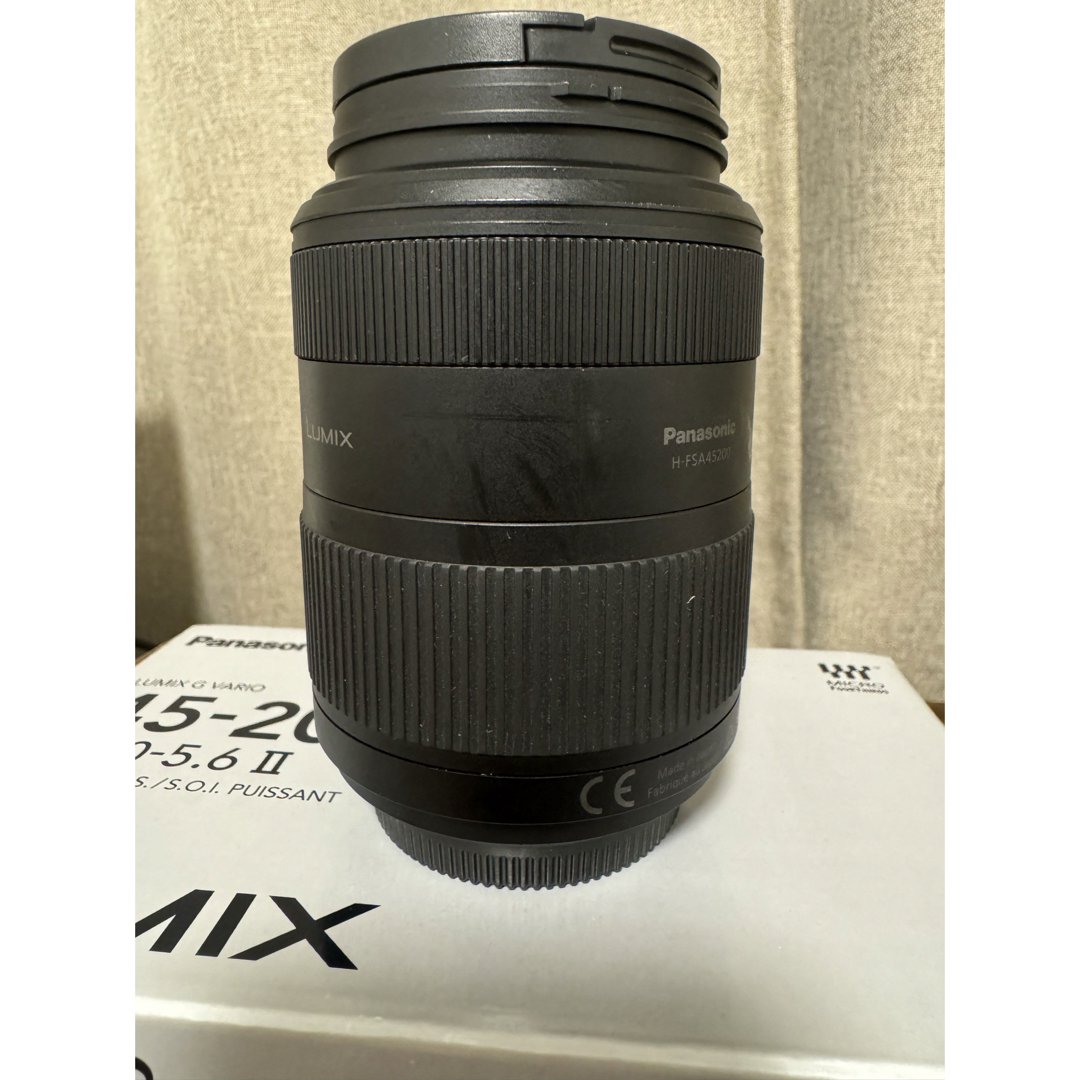 Panasonic(パナソニック)のLUMIX G VARIO 45-200mm f4.0-5.6Ⅱ スマホ/家電/カメラのカメラ(レンズ(ズーム))の商品写真