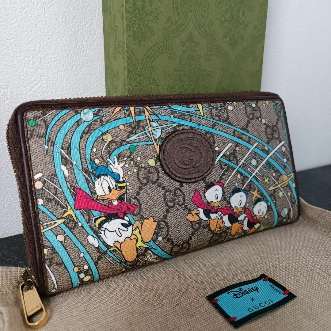 グッチ Disney コラボ ディズニー 折財布 ウォレット レザー