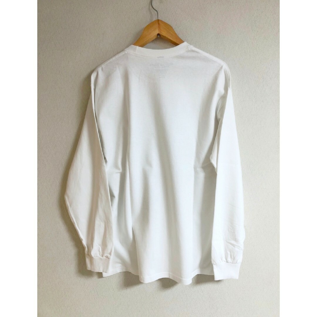 ハウゼンブロス × ラフアンドラゲッド 長袖Tシャツ ホワイト XL メンズのトップス(Tシャツ/カットソー(七分/長袖))の商品写真