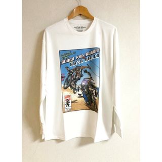 ハウゼンブロス × ラフアンドラゲッド 長袖Tシャツ ホワイト XL(Tシャツ/カットソー(七分/長袖))