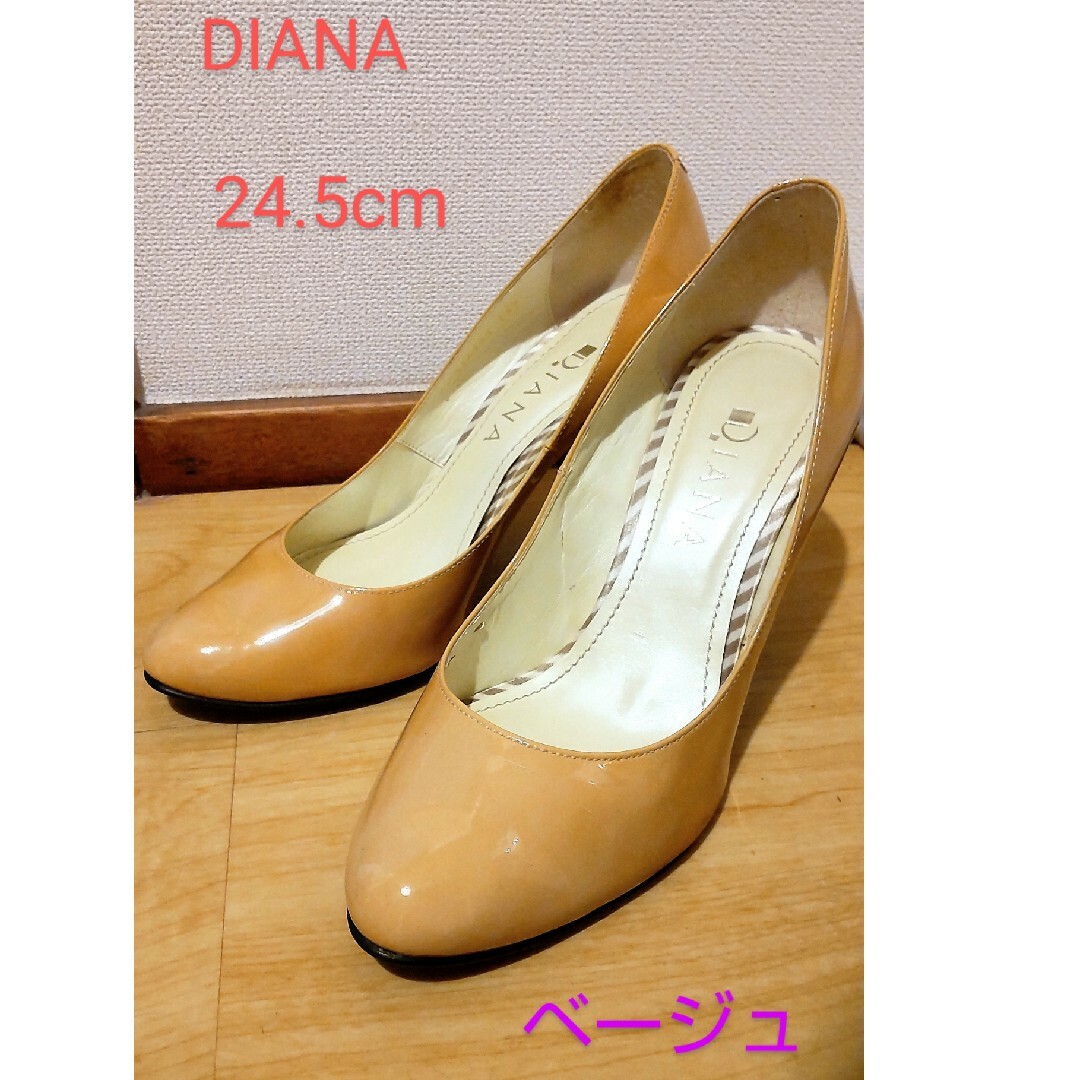 DIANA - [美品]Diana ダイアナ エナメル パンプス 24.5cmの通販 by ...