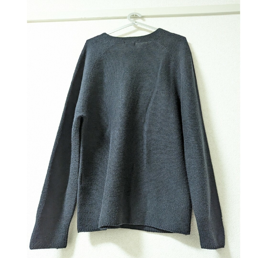 UNIQLO - UNIQLO ブラック 446837 S 3Dクルーネックセーターの UNIQLO - UNIQLO ブラック 446837 S 3Dクルーネックセーターの