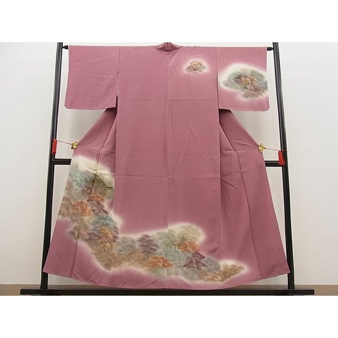 平和屋野田店■訪問着 手描き 樹林風景文 暈し染め 金彩 逸品 n-pk3381 | フリマアプリ ラクマ 平和屋野田店■訪問着 手描き 風景文 暈し染め 金彩 逸品 n-gt2661