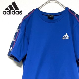 アディダス(adidas)のadidas アディダス 半袖 Tシャツ ブルー サッカー 150cm(Tシャツ/カットソー)