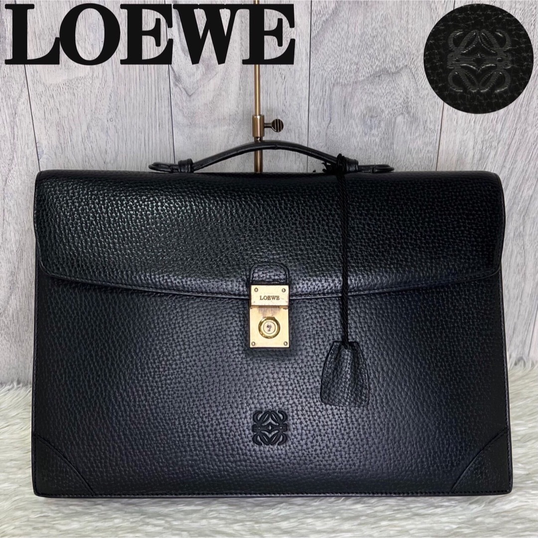 【正規品】美品✨LOEWE ロエベ ナッパ 希少 2WAY 高級革鞄 『レッド』