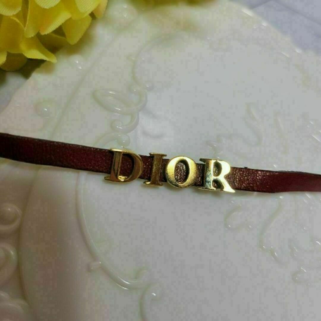 Dior　ゴールド×レッド　ロゴ　チョーカー　ネックレス　ドレス　ワンピース