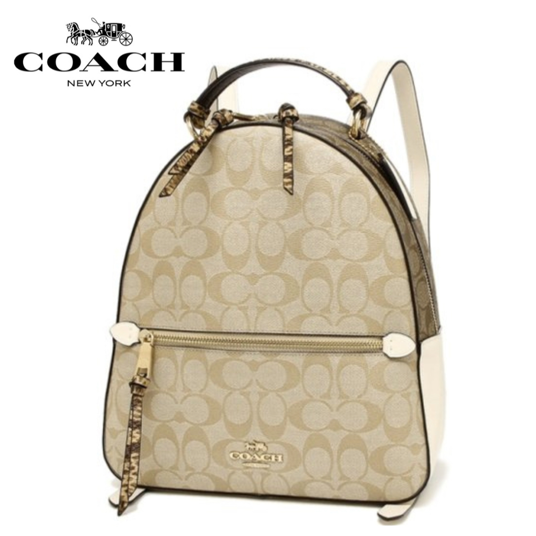 【新品未使用】COACH ジョーディン バックパック ブロック リュック