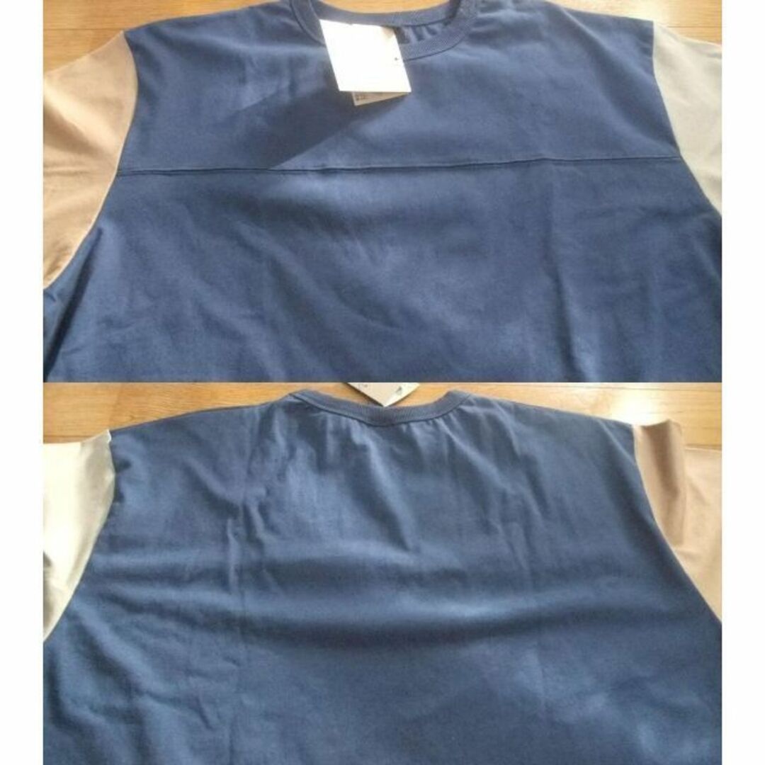 新品 クレイジーカラー Tシャツ 3L紺ベージュ薄茶 ワークマンworkman メンズのトップス(Tシャツ/カットソー(半袖/袖なし))の商品写真