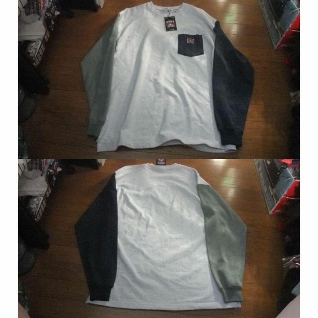BEN DAVIS(ベンデイビス)の新品 ベンディビス BEN DAVIS ロンT Tシャツ 3Lクレイジーカラー メンズのトップス(Tシャツ/カットソー(七分/長袖))の商品写真