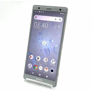 ソニー(SONY)の美品 Xperia XZ2 SOV37 リキッドシルバー au SIM解除済 ⑭(スマートフォン本体)