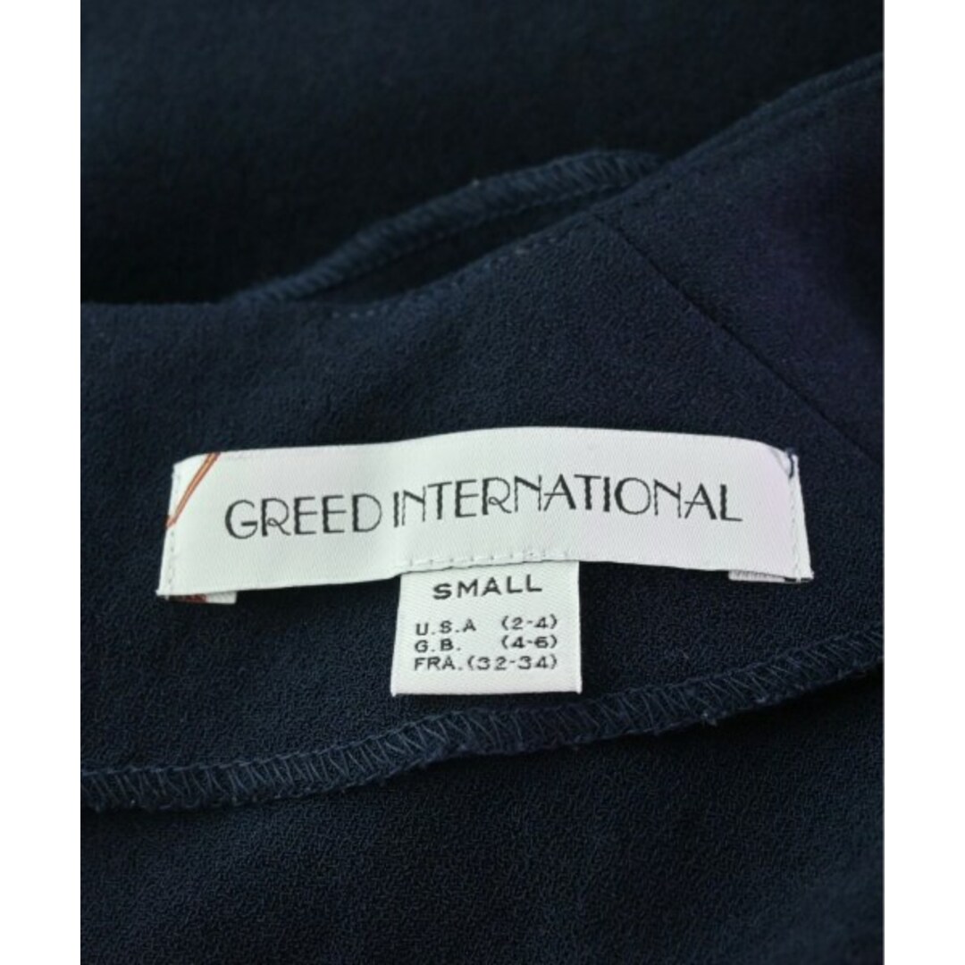 GREED(グリード)のGREED グリード カジュアルシャツ S 紺 【古着】【中古】 レディースのトップス(シャツ/ブラウス(長袖/七分))の商品写真