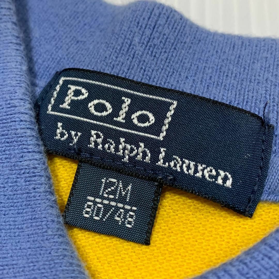 POLO RALPH LAUREN(ポロラルフローレン)のPolo By Ralph Lauren 半袖 ポロシャツ ボーダー ベービー服 キッズ/ベビー/マタニティのベビー服(~85cm)(その他)の商品写真