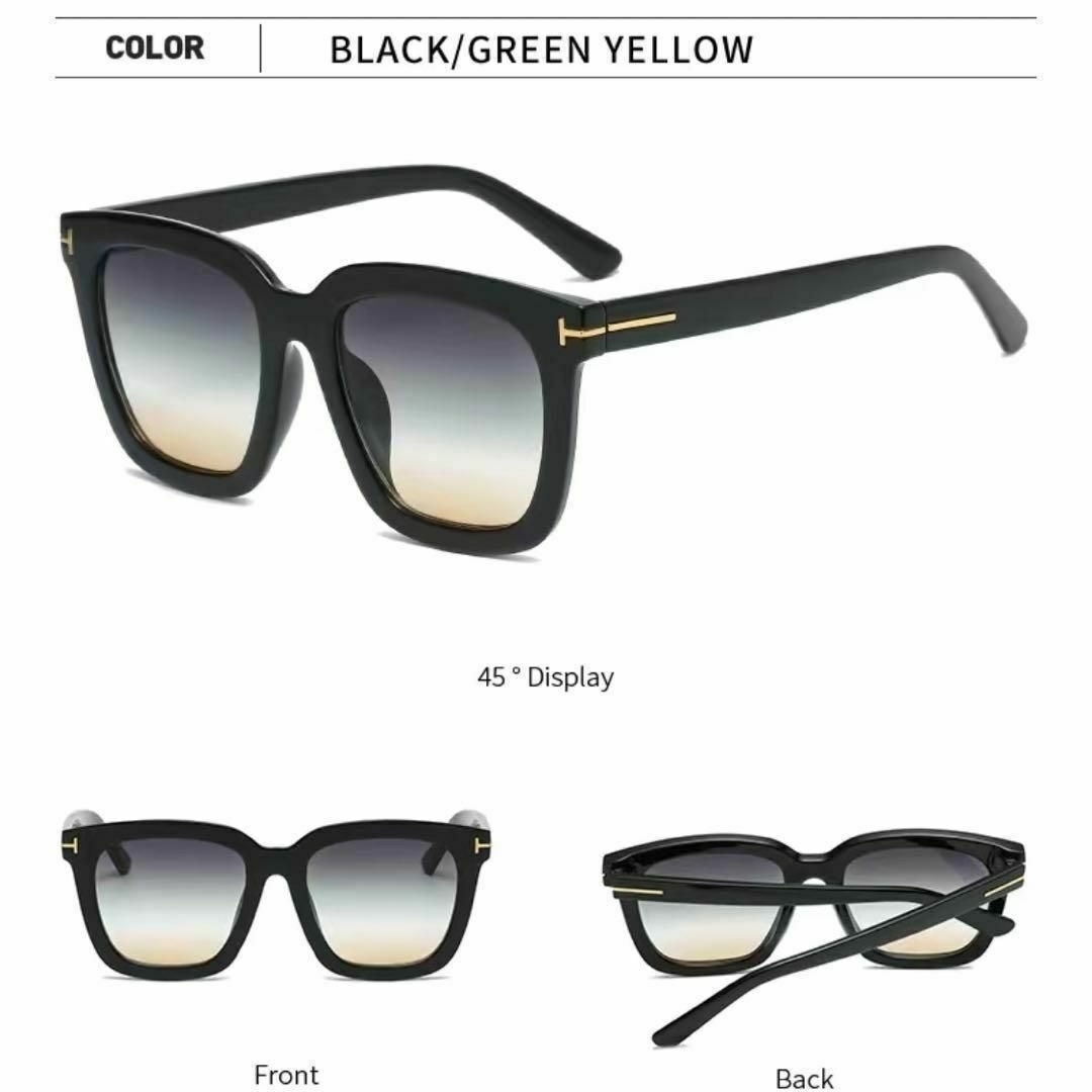 カラーレンズ サングラス 小顔効果　おしゃれメガネ　ブラック　大人気 レディースのファッション小物(サングラス/メガネ)の商品写真
