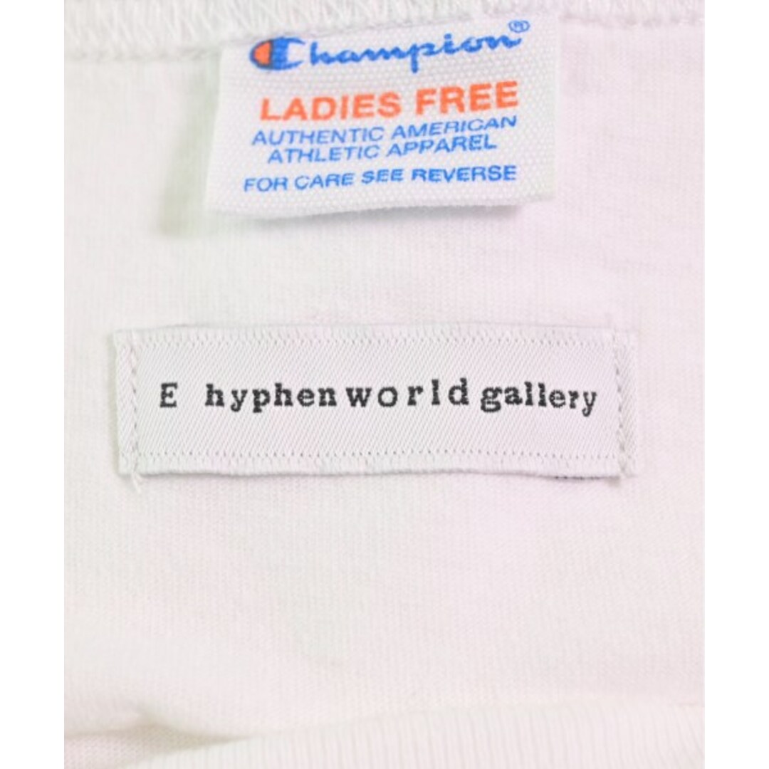 E hyphen world gallery(イーハイフンワールドギャラリー)のE HYPHEN WORLD GALLERY Tシャツ・カットソー F 白 【古着】【中古】 レディースのトップス(カットソー(半袖/袖なし))の商品写真