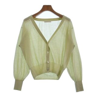 プロポーションボディドレッシング(PROPORTION BODY DRESSING)のPROPORTION BODY DRESSING カーディガン F 黄緑 【古着】【中古】(カーディガン)