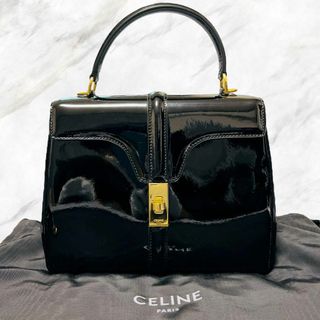 セリーヌ(celine)の【新品】CELINE セリーヌ 16 セーズ スモール 2Wayバッグ  黒(ショルダーバッグ)