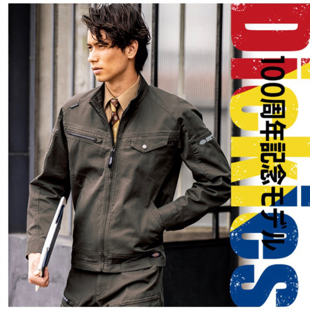 Dickies(ディッキーズ)の新品未使用　Dickies 100周年記念モデル　ストレッチ　作業服　上下 メンズのジャケット/アウター(その他)の商品写真