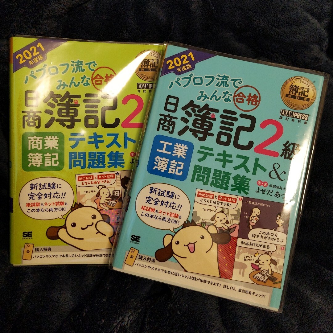 翔泳社(ショウエイシャ)の【2冊セット】パブロフ流でみんな合格日商簿記２級簿記テキスト＆問題集２０２１ エンタメ/ホビーの本(語学/参考書)の商品写真