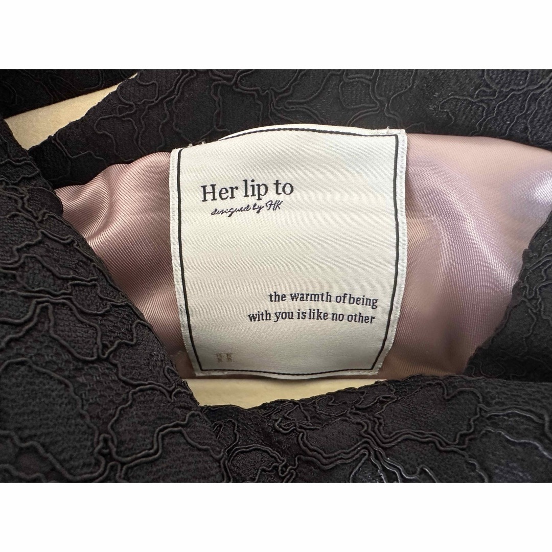 Her lip to - herlipto Lace Shell Belted Down Jacketの通販 by