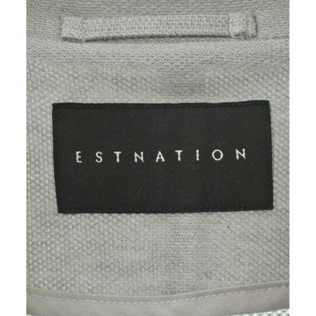 ESTNATION(エストネーション)のESTNATION エストネーション テーラードジャケット M グレー 【古着】【中古】 メンズのジャケット/アウター(テーラードジャケット)の商品写真