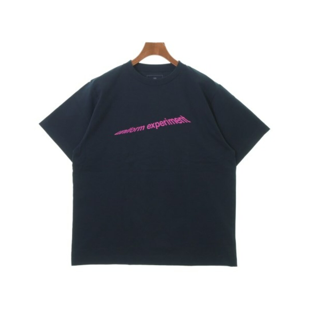 uniform experiment(ユニフォームエクスペリメント)のuniform experiment Tシャツ・カットソー 1(S位) 紺 【古着】【中古】 メンズのトップス(Tシャツ/カットソー(半袖/袖なし))の商品写真