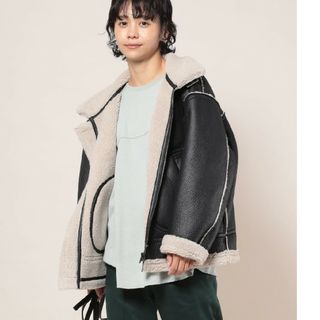 フリークスストア リバーシブルフェイクムートンボアB3ボアブルゾン