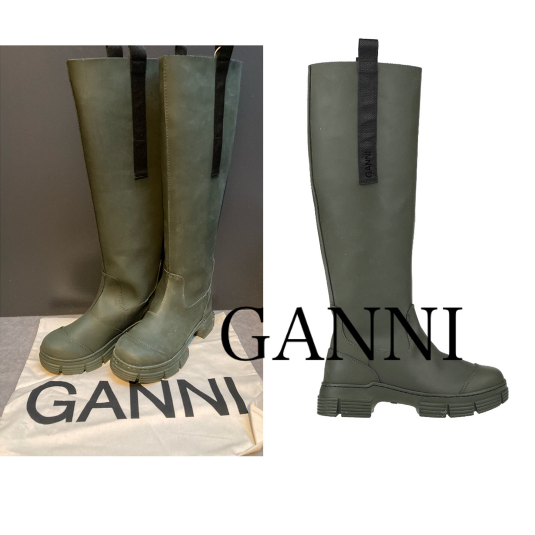 新品　GANNI ラバーブーツ　37