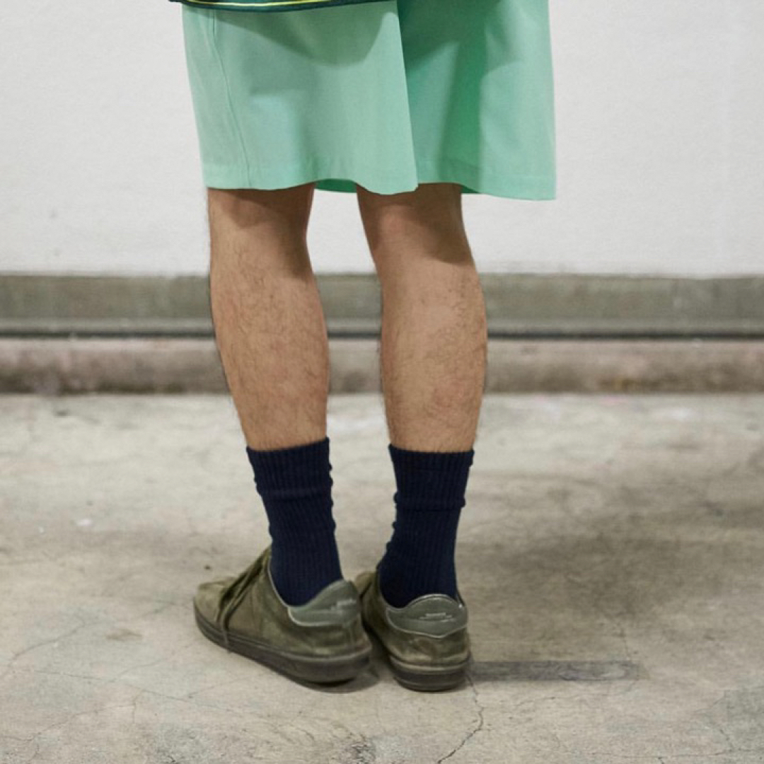 Graphpaper(グラフペーパー)の新品　靴下　FreshService　アッシュグレー　イエロー　アイボリー　3足 メンズのレッグウェア(ソックス)の商品写真