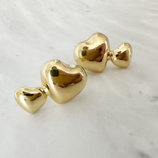 double Heart pierce goldダブルハートピアス ゴールド(ピアス)