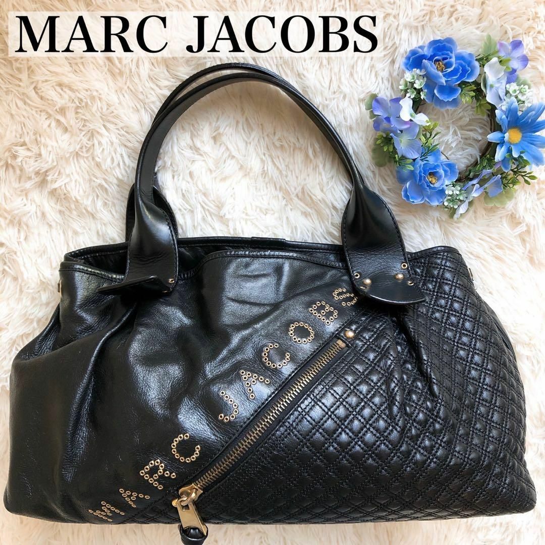 MARC JACOBS - 【美品】マークジェイコブス ハンドバッグ 黒 レザー