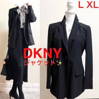 【DKNY】dkny おすすめ✨ノーカラージャケット　レディース　カジュアル