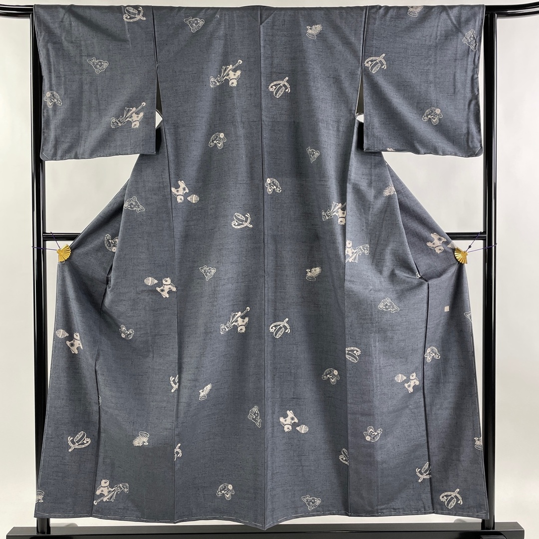 小紋 身丈155cm 裄丈64.5cm 正絹 美品 秀品-