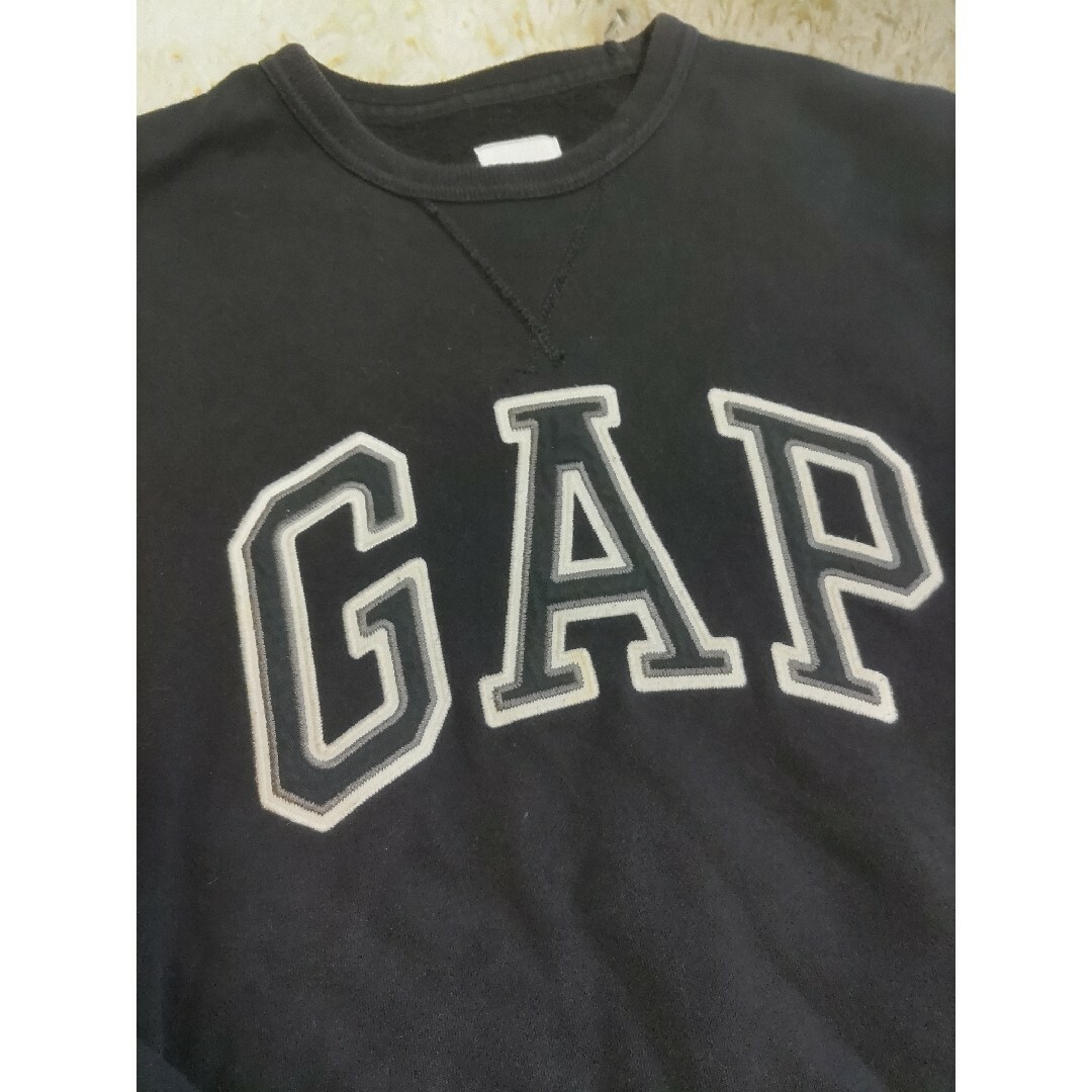 GAP(ギャップ)のGAPトレーナー黒Мサイズ メンズのトップス(スウェット)の商品写真